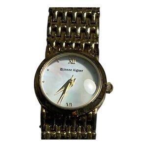 Etienne Aigner Gold-Tone Roman Numeral Watch